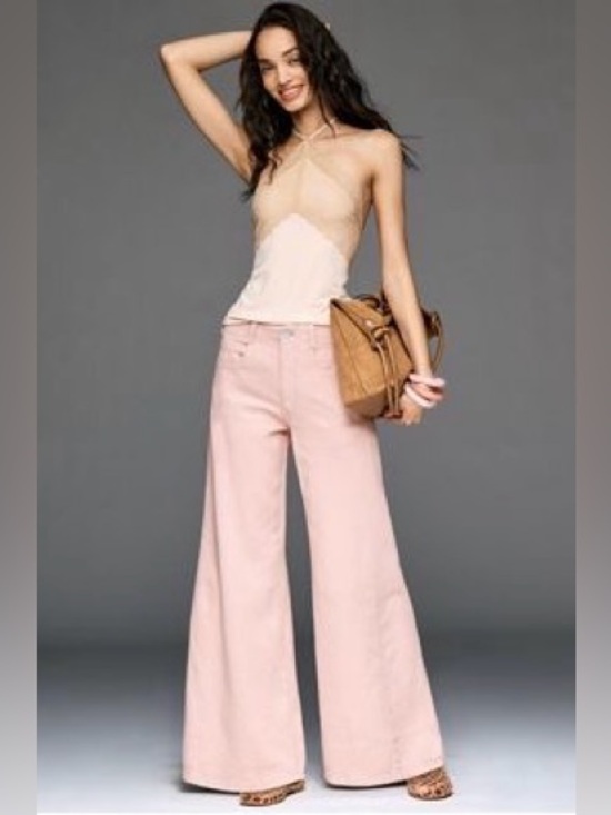 Anthropologie Pants - Anthropologie Pilcro Adi Linen Blend Mid-Rise  Flare Pants
